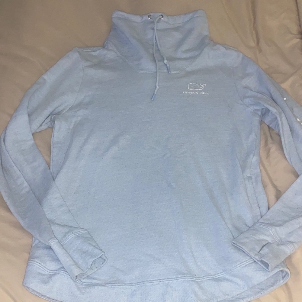 Vineyard Vines Women's Blue Cowl Sweatshirt